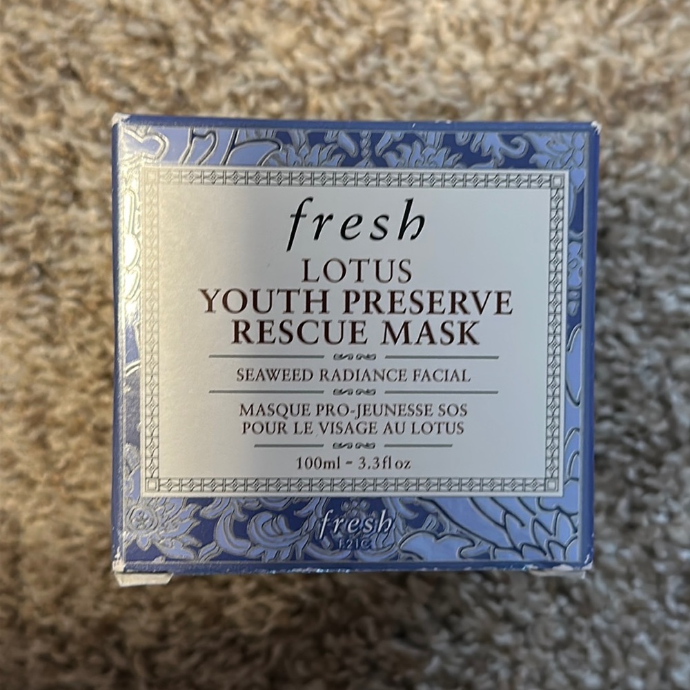 NEW - Fresh Lotus Youth Preserve Rescue Mask